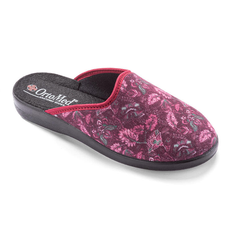 Dámské domácí ortopedické pantofle Fialové kvítí vel. 40
