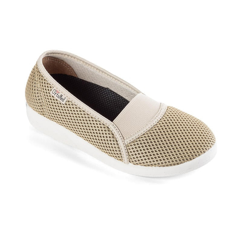 Nazouvací baleríny s pružným nártem béžové vel. 41