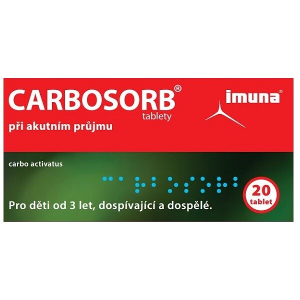 CARBOSORB 320 mg 20 tablet