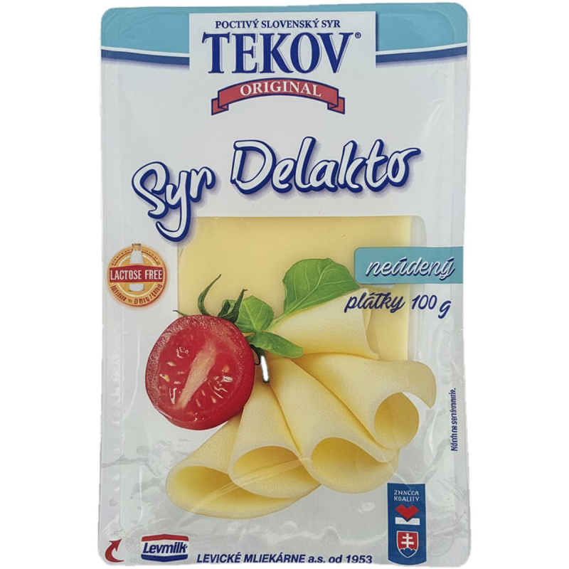 Tekov Sýr plátkový neuzený bezlaktózový