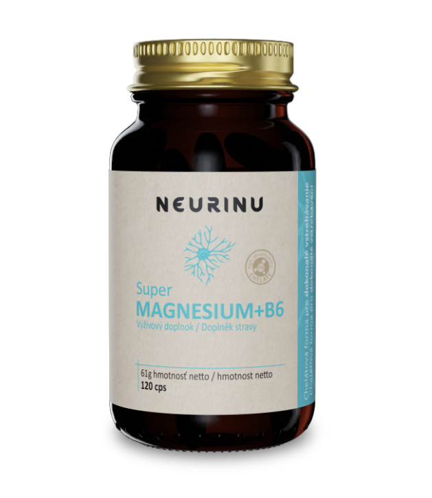 NEURINU Super MAGNESIUM+B6, 120 kapslí