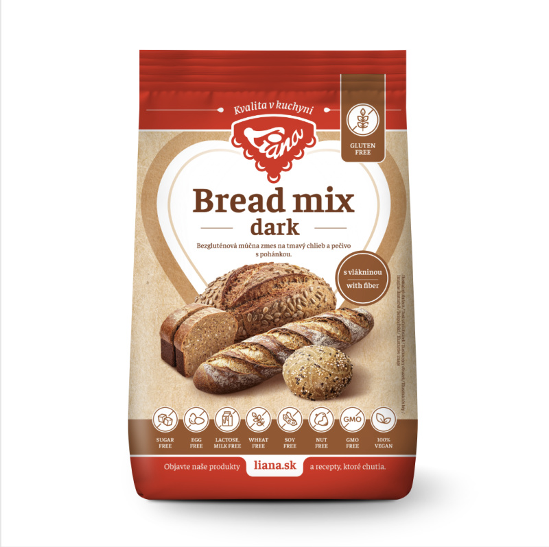 Liana Bread Mix Dark 1 kg