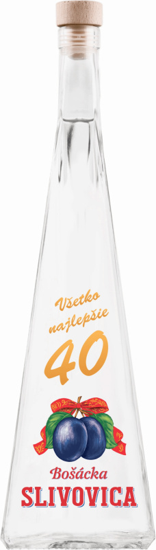 Bošácké Slivovice Jehlan 40tka 52% 0,5l