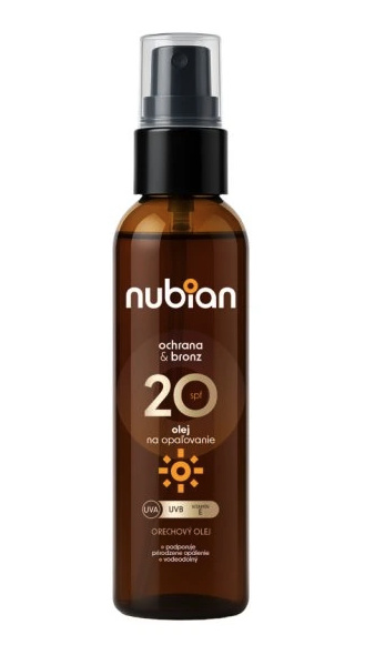Nubian olej na opalování ve spreji SPF20, 100ml