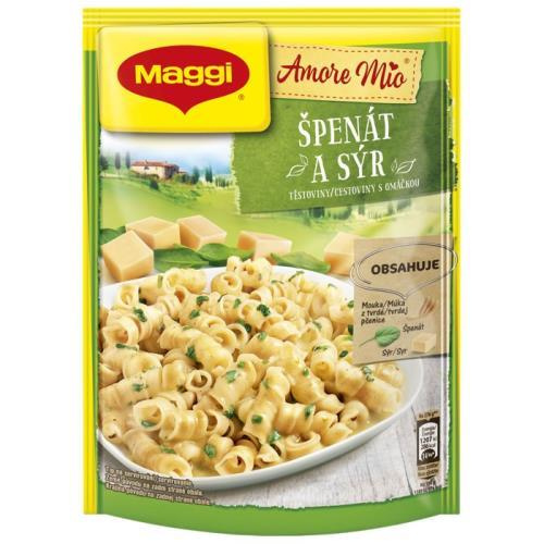 Maggi AmoreMio těstoviny špenát sýr 152g