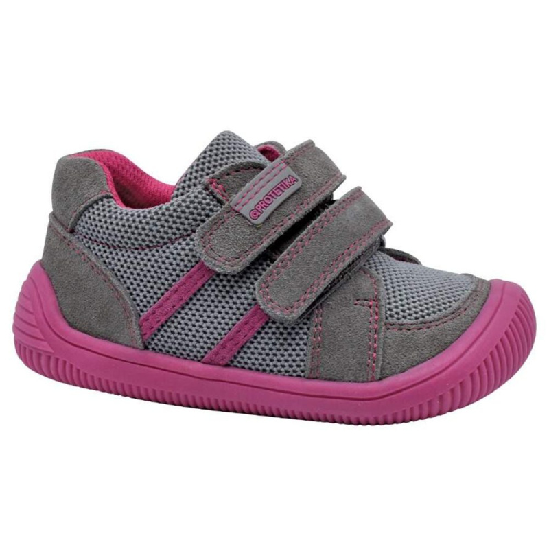 dívčí celoroční boty Barefoot BRIK GREY, protetika, šedá - 34