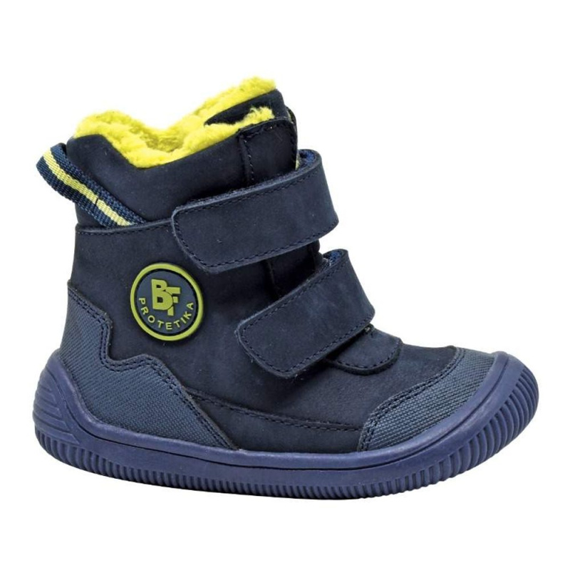 chlapecké zimní boty Barefoot TARIK DENIM, protetika, tmavě modrá - 35