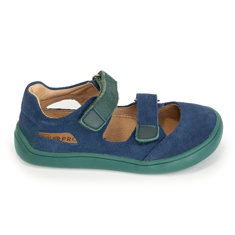 chlapecké sandály Barefoot TERY DENIM, Protetika, tmavě modrá - 21