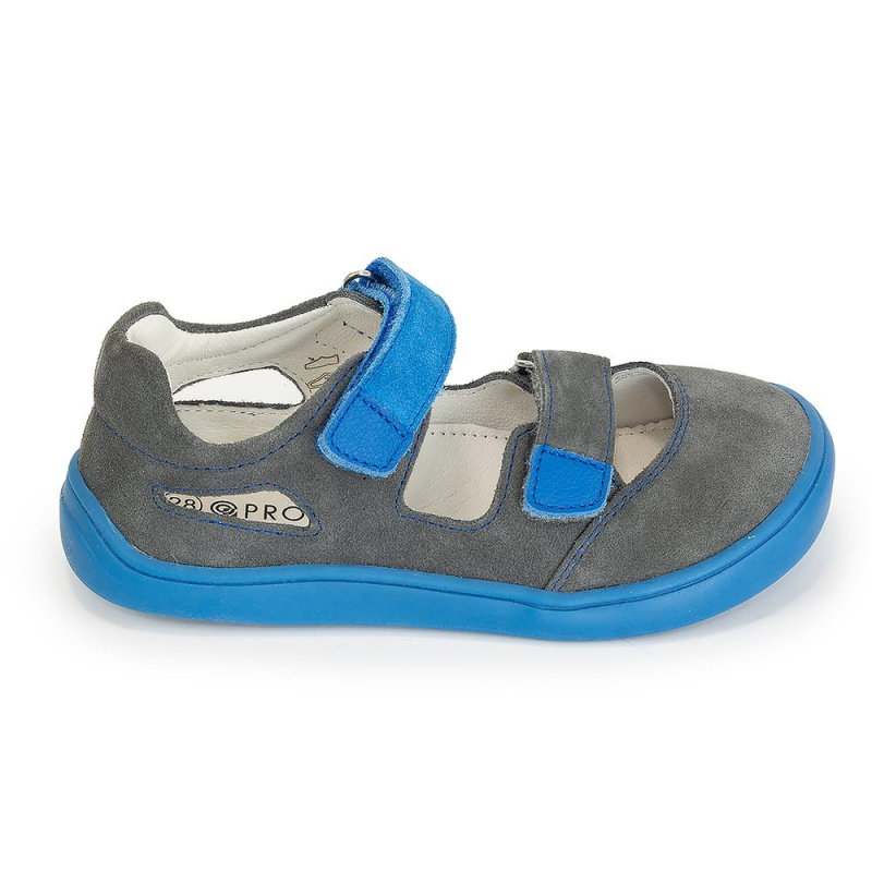 chlapecké sandály Barefoot TERY GREY, Protetika, šedá - 22