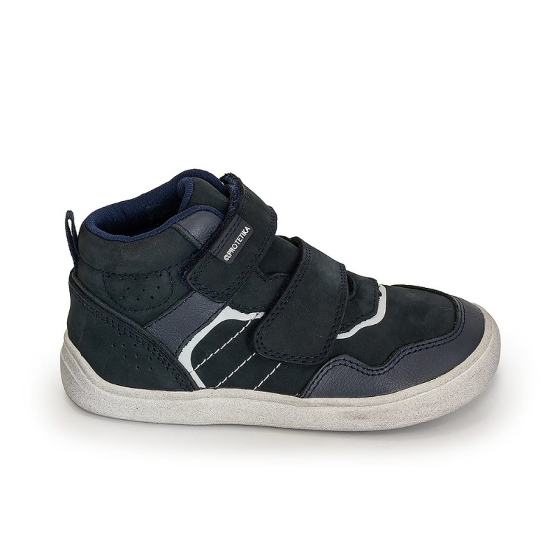 chlapecké celoroční boty Barefoot HARDY NAVY Protetika, modrá - 21