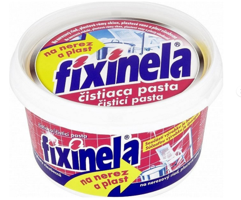 Fixinela Čisticí pasta na nerez a plast 200 g
