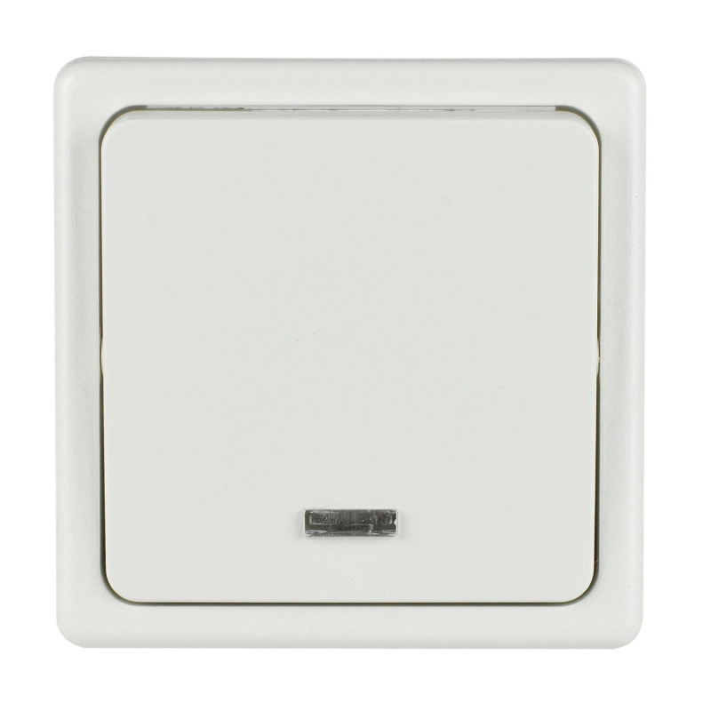 SEZ Jednopólový spínač se signalizací Standard DS S 1101-1 B bílý 28 x 82 x 82mm