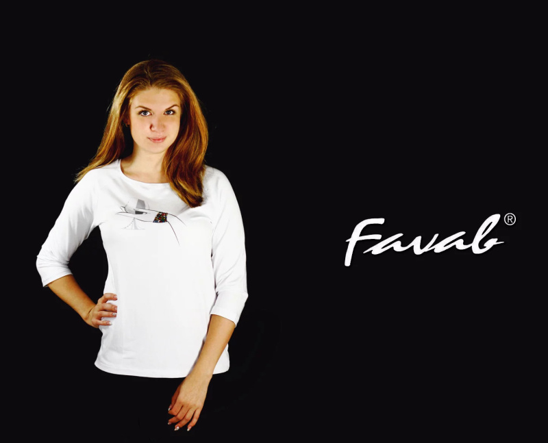Dámské triko Alenka - Favab bílá XL