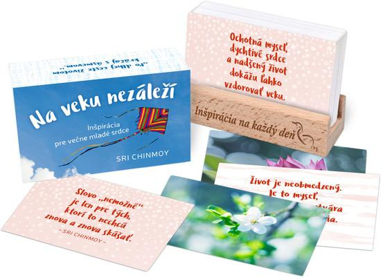 Na veku nezáleží s dreveným stojančekom -  Sri Chinmoy