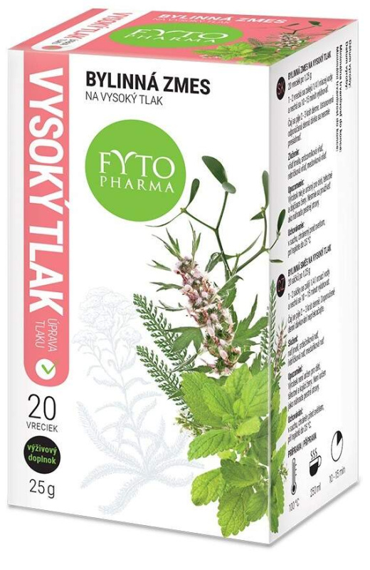 FYTOPHARMA Bylinný čaj na vysoký tlak 20 sáčků