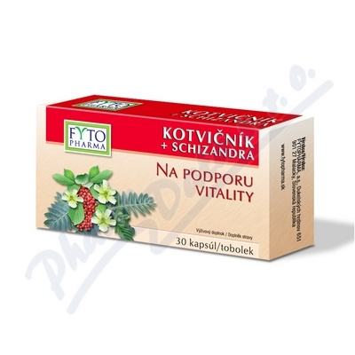 Fytopharma Kotvičník + Schizandra tobolky na podporu vitality 30 ks