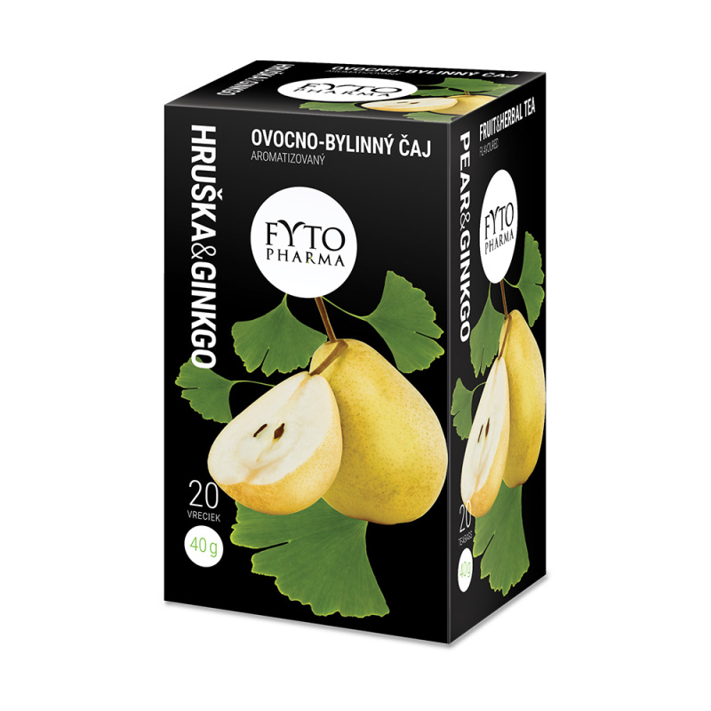 FYTOPHARMA Ovocno-bylinný čaj Hruška + Ginkgo 20x2g