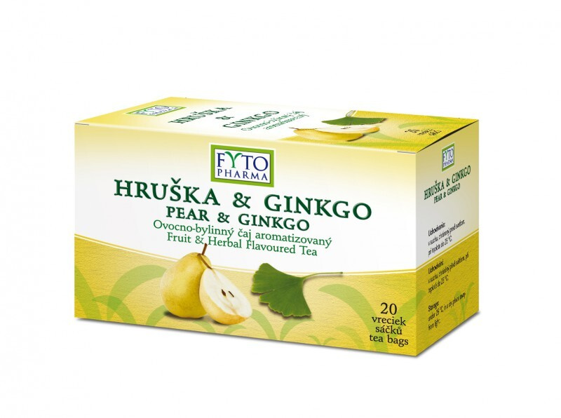 FYTOPHARMA Ovocno-bylinný čaj Hruška + Ginkgo 20x2g