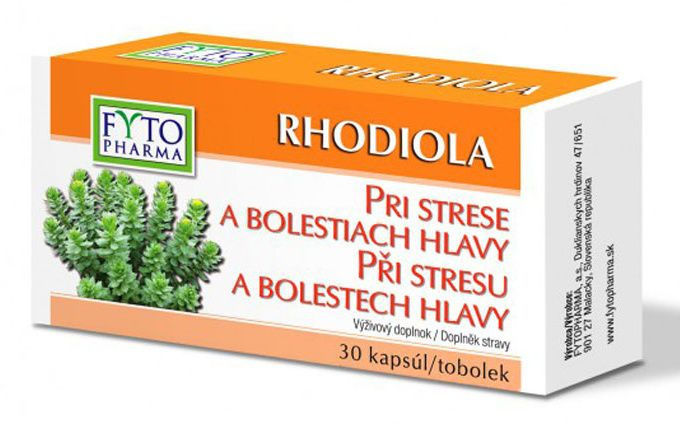 FYTOPHARMA Rhodiola tobolky při stresu a únavě 30 tobolek