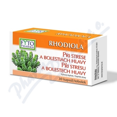 FYTOPHARMA Rhodiola tobolky při stresu a únavě 30 tobolek