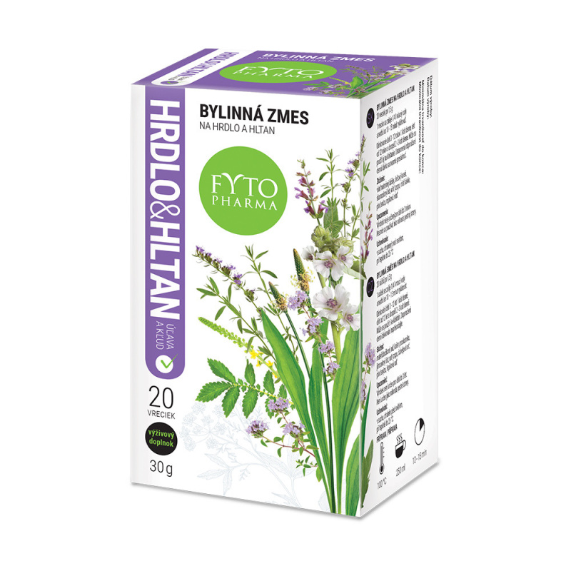 FYTOPHARMA Bylinná směs na hrdlo a hltan 20 x 1,5 g