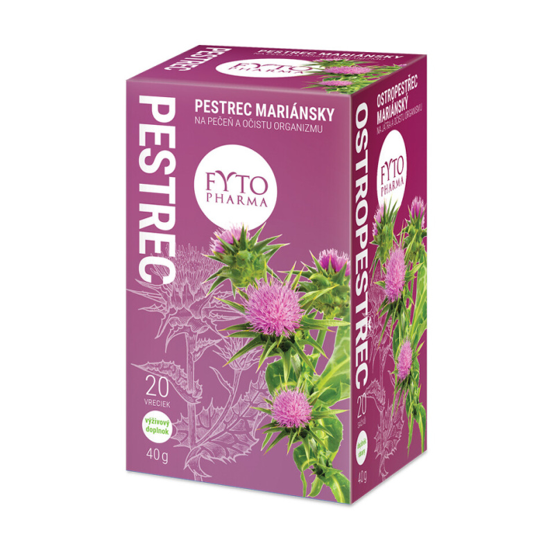 Fytopharma Ostropestřec mariánský porcovaný čaj 20x2 g