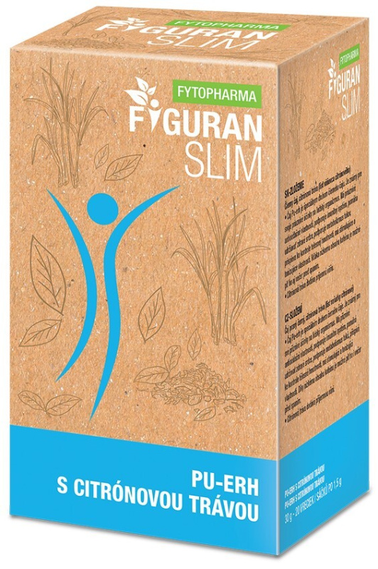 Fytopharma Figuran Slim čaj Pu-erh s citrónovou trávou 20x1,5 g