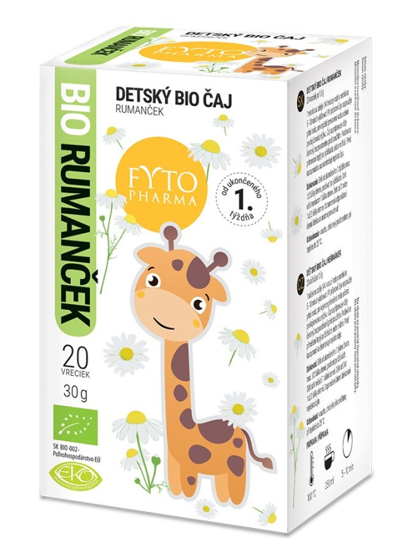 Fytopharma Dětský čaj heřmánek od 1. týdne BIO 20x1,5 g