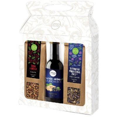 Dárková kazeta 2 syp.čajů+šťáva ovoc.185ml Fytoph.