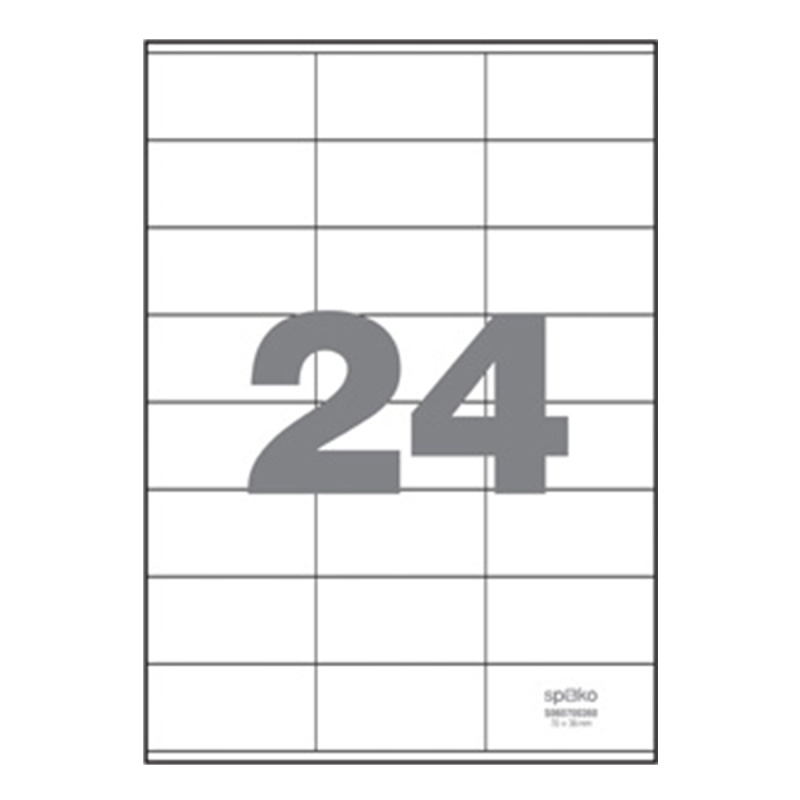 Spoko Samolepicí etikety A4 100 listů - 70 × 36 mm