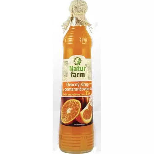 Natur Farm sirup pomeranč 0,7L