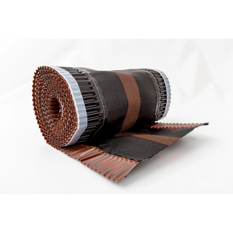 COVERNIT Větrací pás hřebene a nároží, hnědá, 5 m