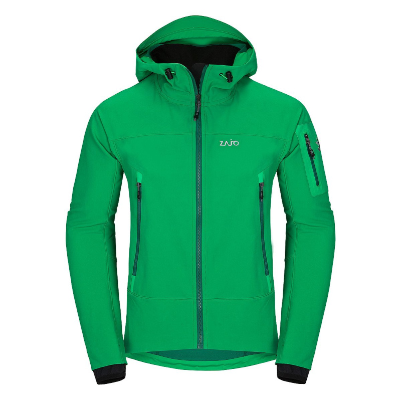 Zajo Pánská softshellová bunda ZAJOAir LT Hoody Jkt zelená Velikost: XXL