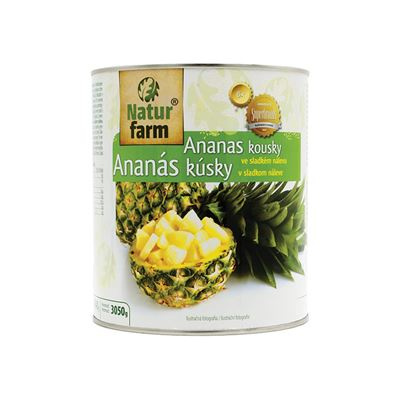 Natur Farm Ananas kousky kompot 3,05 kg