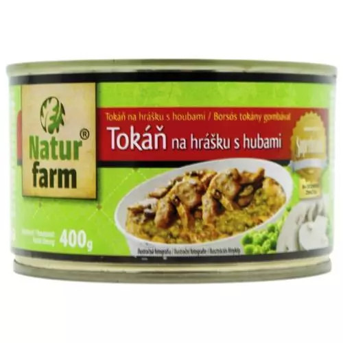 Natur Farm Hj tokáň na hrášku s houbami 400g