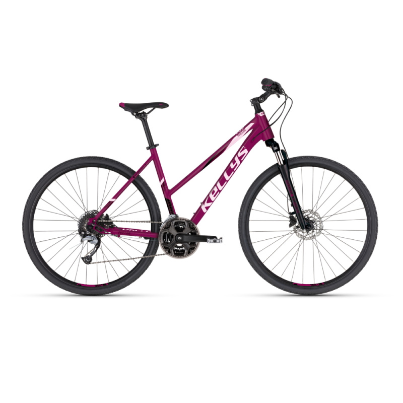 Dámské crossové kolo KELLYS PHEEBE 10 28" 8.0 S (17", 155-170 cm) Raspberry