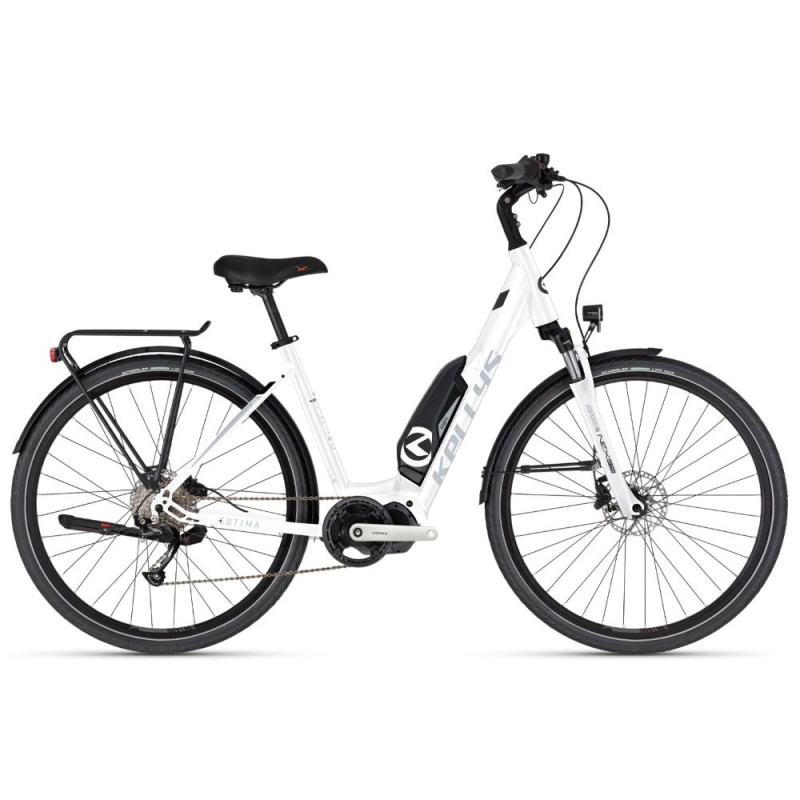 Městské elektrokolo KELLYS ESTIMA 10 SH 504Wh 28" 9.0 M (19", 165-180 cm) White