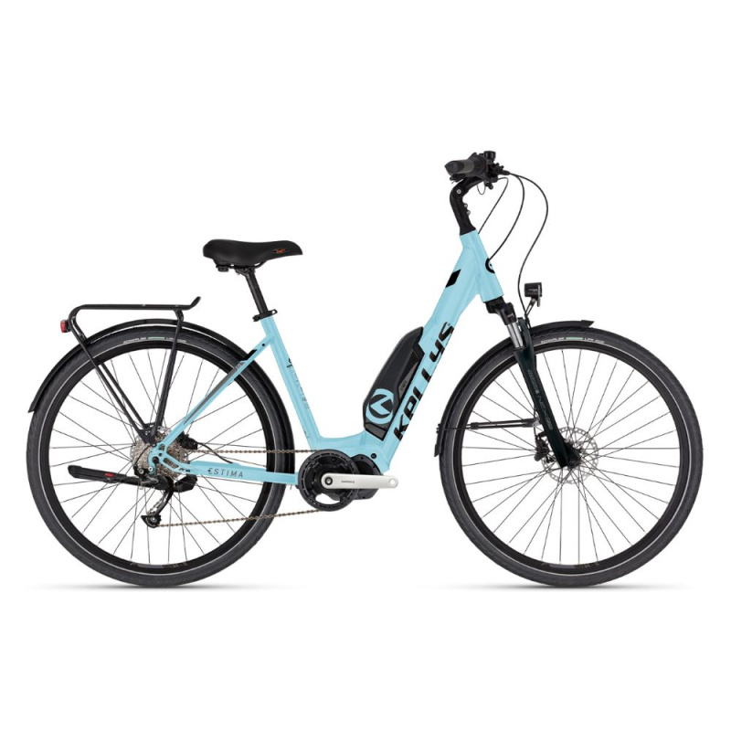 Městské elektrokolo KELLYS ESTIMA 10 SH 504Wh 28" 9.0 M (19", 165-180 cm) Sky Blue