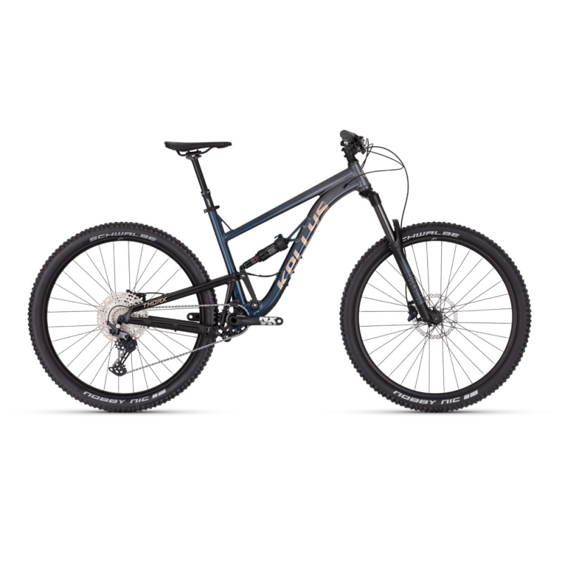 Celoodpružené kolo KELLYS THORX 10 27,5" 9.0 S (15", 165-175 cm) Quartz Blue