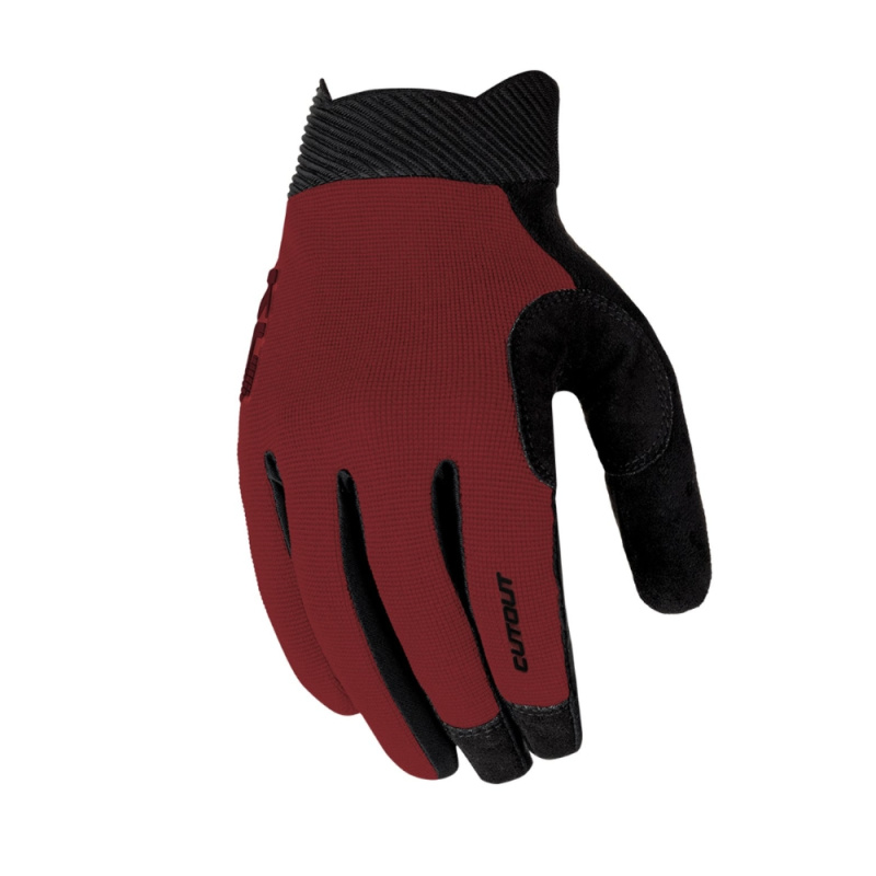 Cyklo rukavice Kellys Cutout Long 025 terracota red XXL