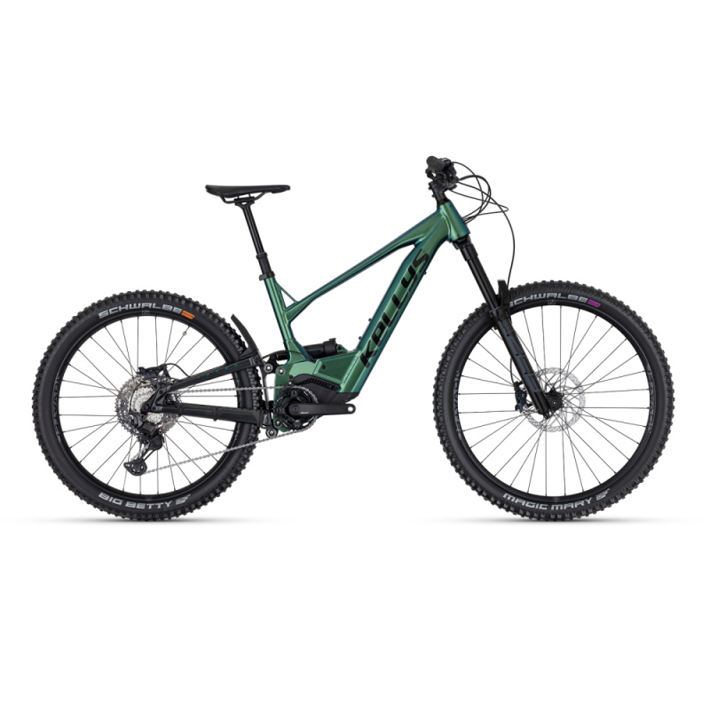 Celoodpružené elektrokolo KELLYS THEOS R50 LTD P 725Wh 29"/27,5" - model 2025 S (16", 160-172 cm) Magic Green