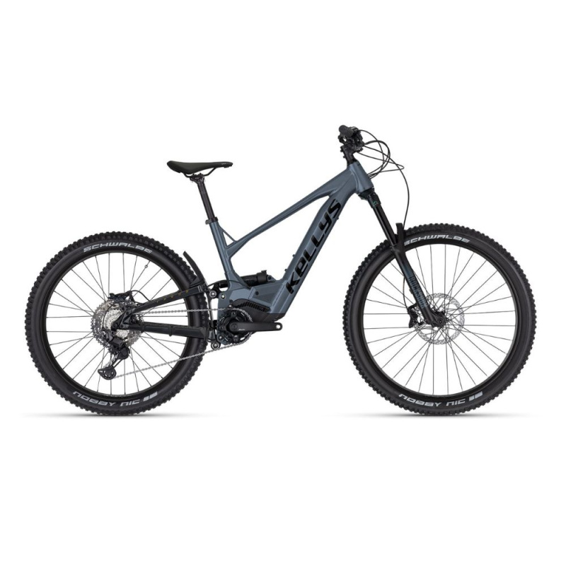 Celoodpružené elektrokolo KELLYS THEOS R50 LTD P 725Wh 29"/27,5" - model 2025 S (16", 160-172 cm) Steel Blue