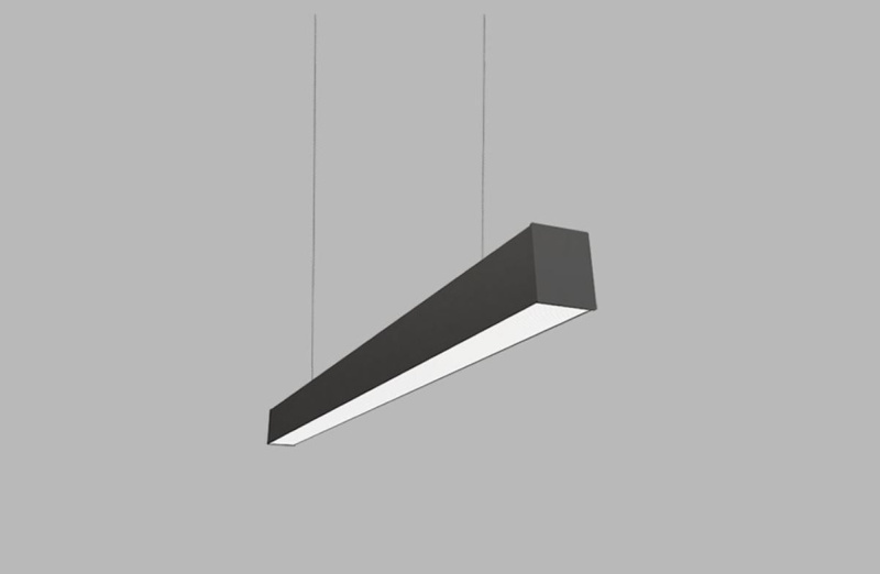 Led2 Závěsné svítidlo LINO Z, 150cm Stmívání, řízení: DALI/PUSH, Barva stínidla: opal, Barva svítidla: černá