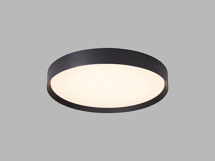 Led2 Stropní LED svítidlo MILA ø 60 cm, černá, 3000/4000K Stmívání: DALI/PUSH