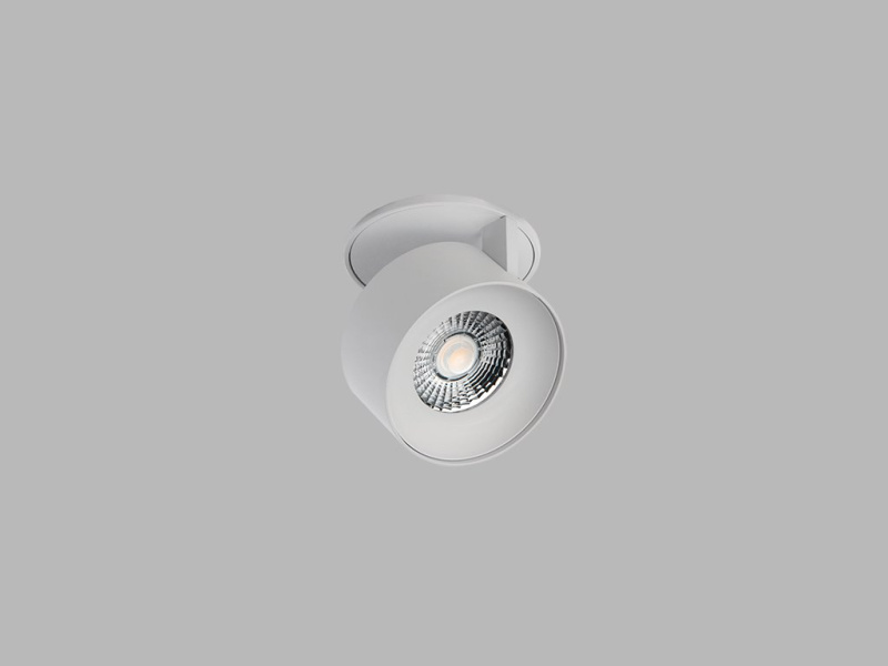 Led2 Zapuštěné LED svítidlo KLIP, ø 77 mm, 2700K Barva stínidla: bílá, Stmívání: DALI/PUSH, Barva podstavce: bílá