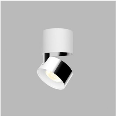 Led2 Stropní LED svítidlo KLIP ON, ø 77 mm, 3000K Barva stínidla: chrom, Stmívání: TRIAC, Barva podstavce: bílá