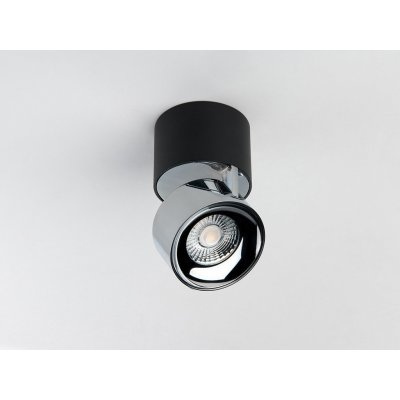Led2 Stropní LED svítidlo KLIP ON, ø 77 mm, 3000K Barva stínidla: chrom, Stmívání: TRIAC, Barva podstavce: černá