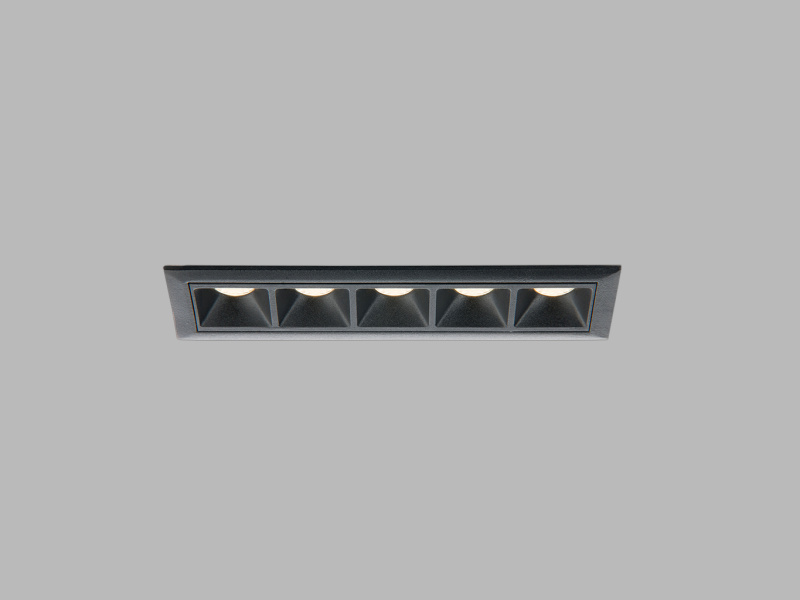 Led2 Zápustné lineární LED svítidlo LINEAR 5 Barva: Černá, Stmívání, řízení: TRIAC
