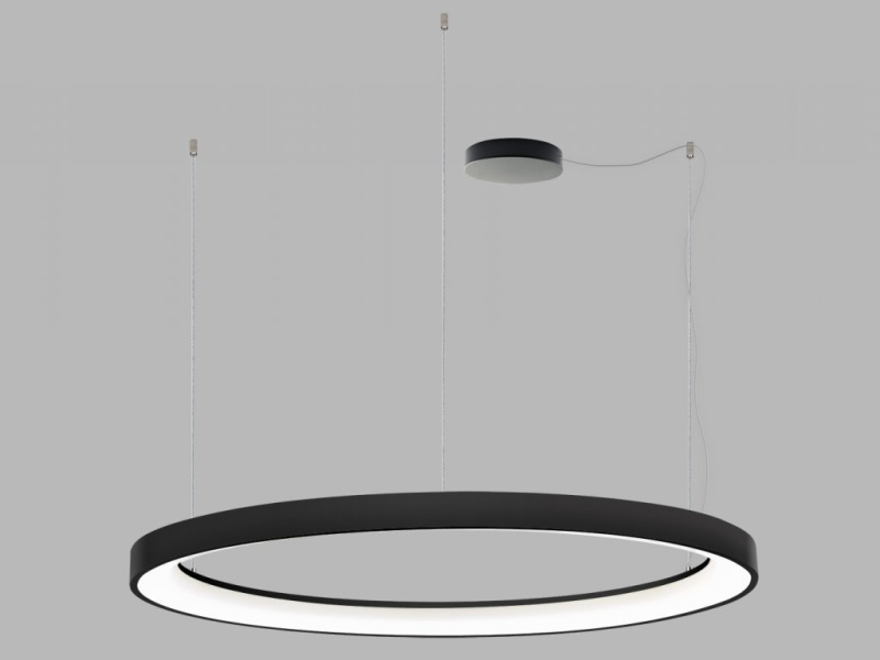 Led2 Závěsné LED svítidlo BELLA SLIM P-Z ø 98 cm Barva: Černá, Stmívání: DALI/PUSH