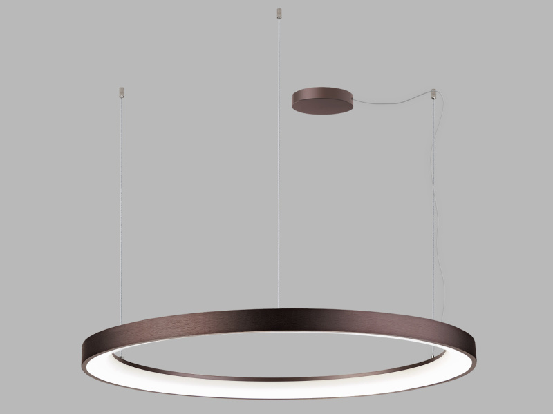 Led2 Závěsné LED svítidlo BELLA SLIM P-Z ø 98 cm Barva: Kávová, Stmívání: DALI/PUSH
